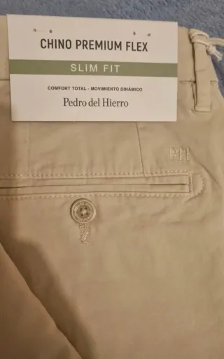 Pantalón Chino Pedro del Hierro Beige Talla XL