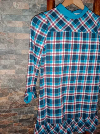Vestido de cuadros Ñaco talla 12