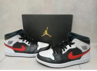Nike Jordan 1 Nero Rosso Bianco
