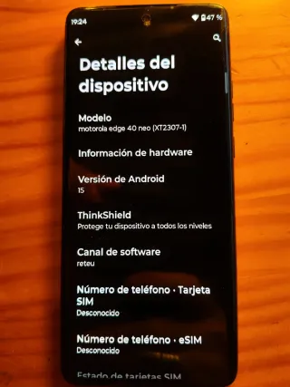 Motorola Edge 40 Neo Negro Impecable