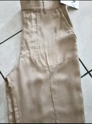 Completo tailleur giacca e pantaloni beige