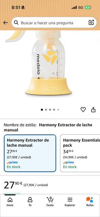 Sacaleches Medela Harmony Manual