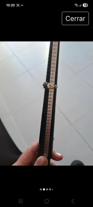 Anillo de plata con circonitas