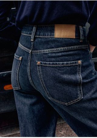 Pantalón Zara Azul Talla