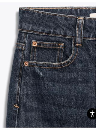 Pantalón Zara Azul Talla