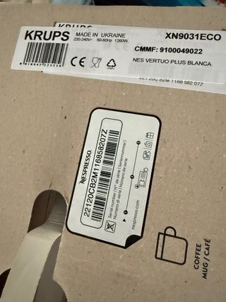 Cafetera Nespresso Vertuo Plus Krups