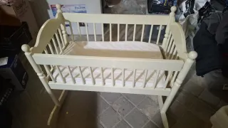 Cuna Mecedora Bebé Blanca