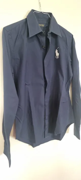 Camicia donna slim Polo Ralph Lauren blu