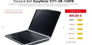 Packard Bell EasyNote TJ71 320GB SSD