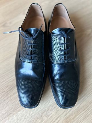 Zapatos de piel Napa hombre negros
