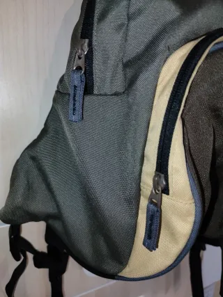 Mochila Quechua 10L Beige y Verde Oliva