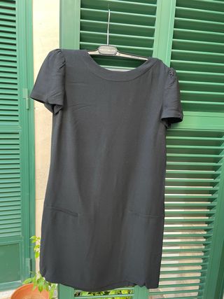 Vestido negro Massimo Dutti