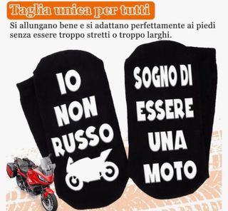 Calze divertenti uomo Io non russo