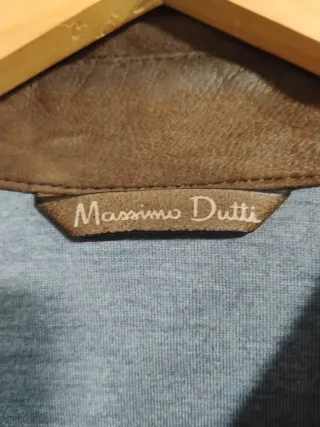 Cazadora Piel Massimo Dutti Marrón