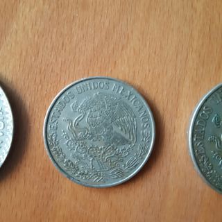 Monedas Mexicanas 1961, 1970, 1972