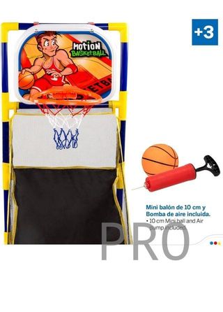 Canasta baloncesto con recogepelotas