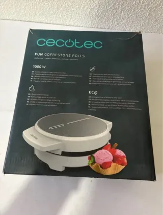 Cecotec Gofrera Fun Gofrestone Rolls 1000W