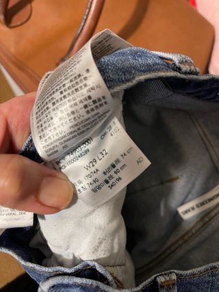 Levi's 512 donna jeans blu taglia italiana 42/44