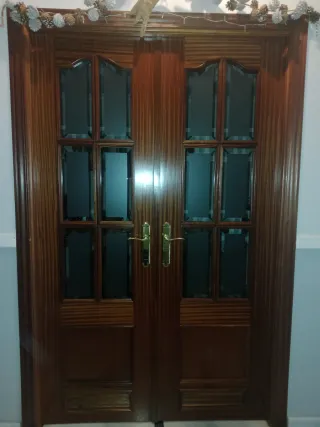 Puerta madera sapeli