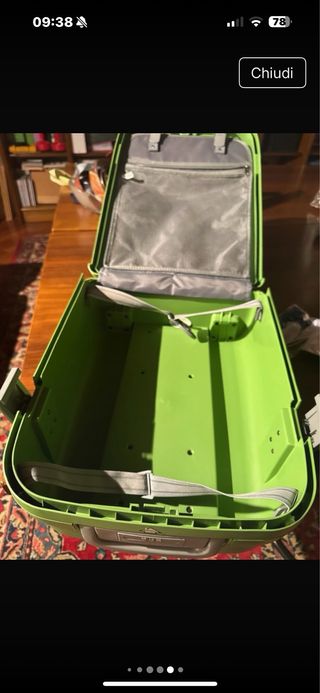 Piccolo trolley da cabina verde