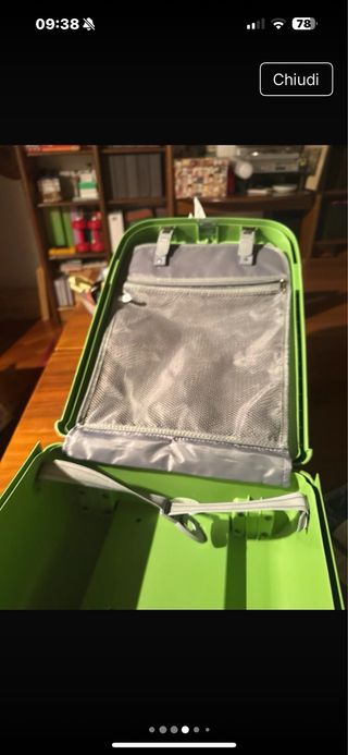 Piccolo trolley da cabina verde