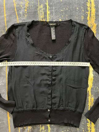 Chaqueta DKNY Seda Negra Talla S