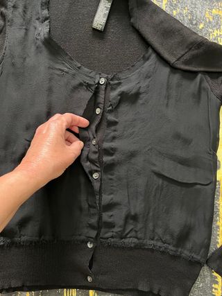 Chaqueta DKNY Seda Negra Talla S