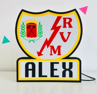 Lámpara con tu equipo de futbol favorito.