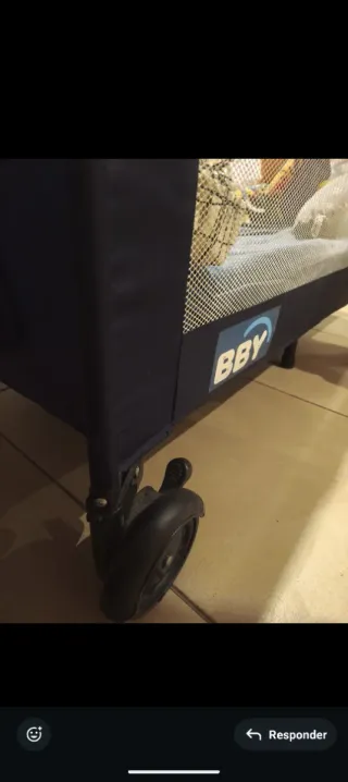 Cuna de viaje BBY + colchón nuevo