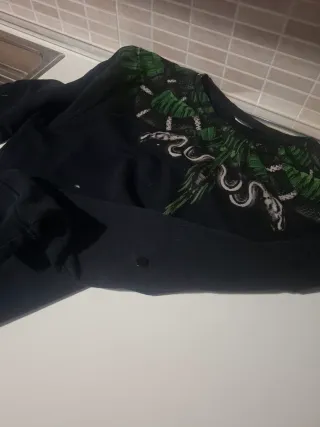 Felpa Marcelo Burlon nera con stampa