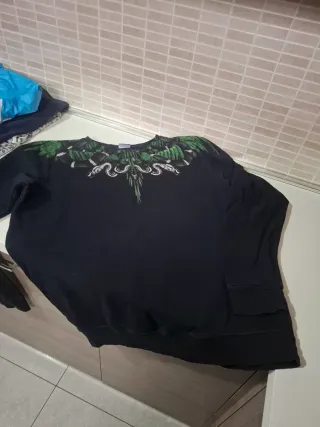 Felpa Marcelo Burlon nera con stampa