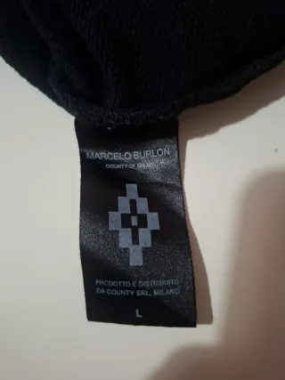 Felpa Marcelo Burlon nera con stampa