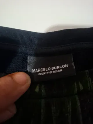 Felpa Marcelo Burlon nera con stampa