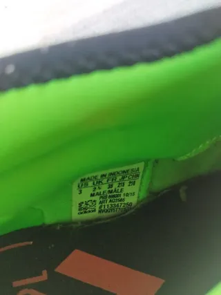 Botas fútbol niño Adidas T35