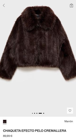 Chaqueta pelo Mango talla S nueva