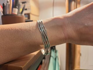 Pulsera Plata Diseño Entrelazado