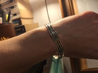 Pulsera Plata Diseño Entrelazado