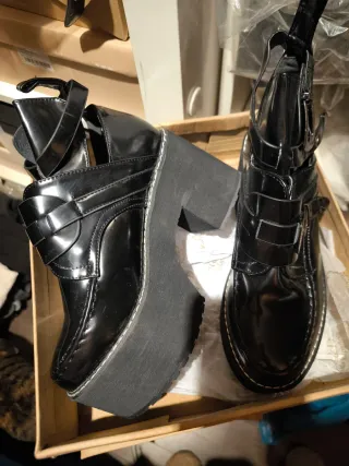 Botines plataforma negros