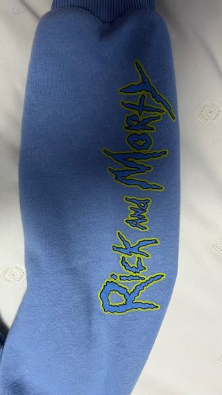 Sudadera Rick y Morty Azul unisex