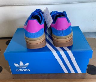 Adidas Gazelle Bold W Azul/Fucsia, Talla 36 Nuevas