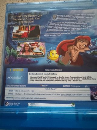 Blu-ray Disney La Sirenita y Enredados