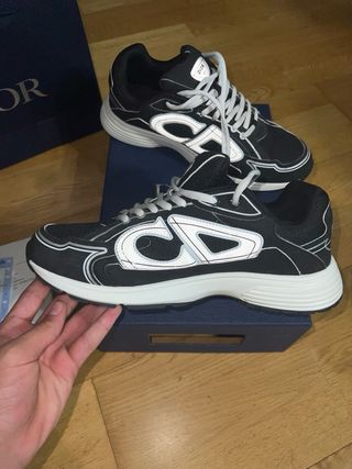 Zapatillas Dior B30 Negras y Blancas
