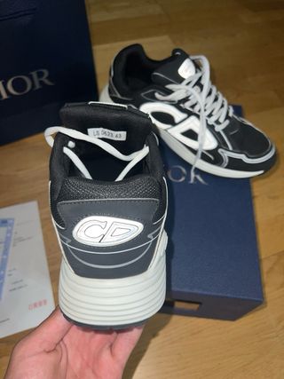 Zapatillas Dior B30 Negras y Blancas