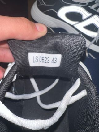 Zapatillas Dior B30 Negras y Blancas