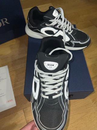 Zapatillas Dior B30 Negras y Blancas