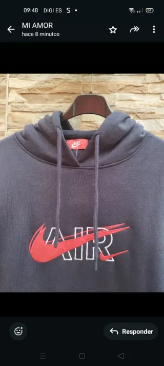 Sudadera Nike AIR azul marino