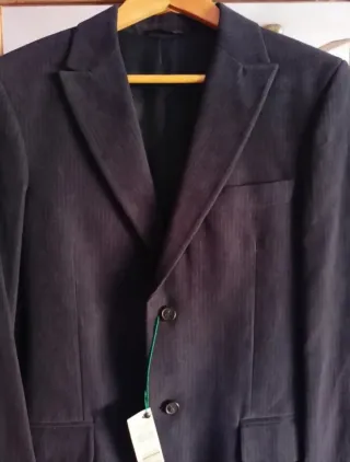 Americana Benetton Talla 46 Azul. Sin Estrenar