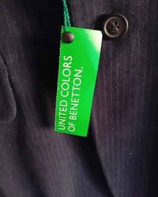 Americana Benetton Talla 46 Azul. Sin Estrenar