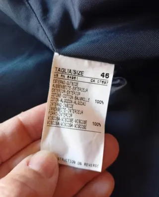 Americana Benetton Talla 46 Azul. Sin Estrenar