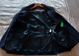 Americana Benetton Talla 46 Azul. Sin Estrenar